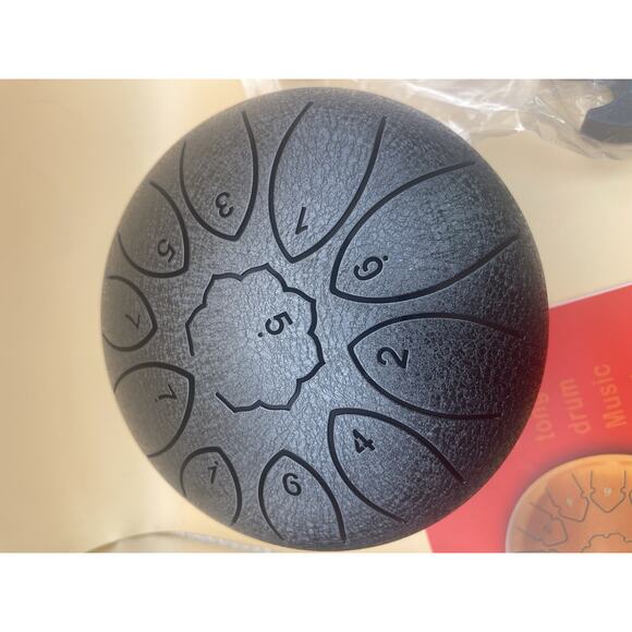 Steel Tongue Drum Chic Instrument Ethereal Drum Hand Kid Instrument Adult 6” - Picture 2 of 8